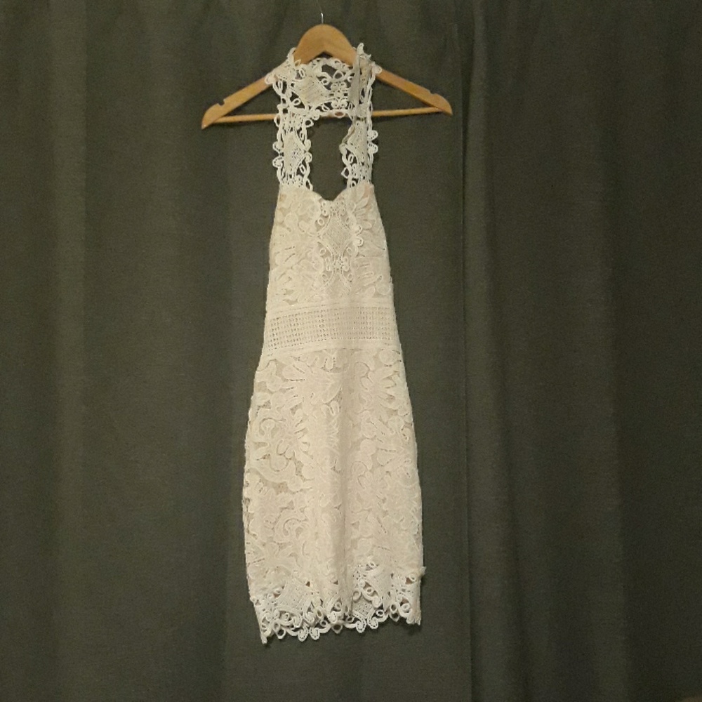 Brand new with tags CBR white lace dress.